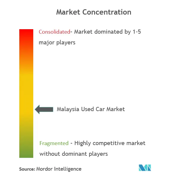 Malaysia Used Car Market Concentration