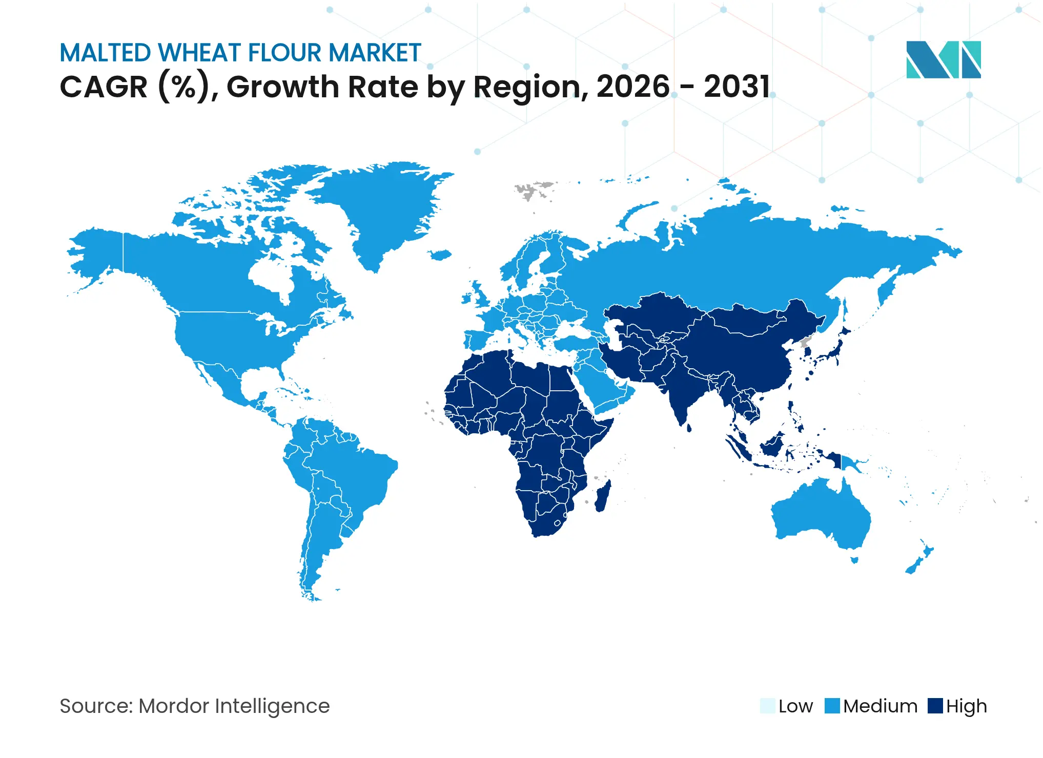 Malted Wheat Flour Market CAGR (%), Growth Rate by Region