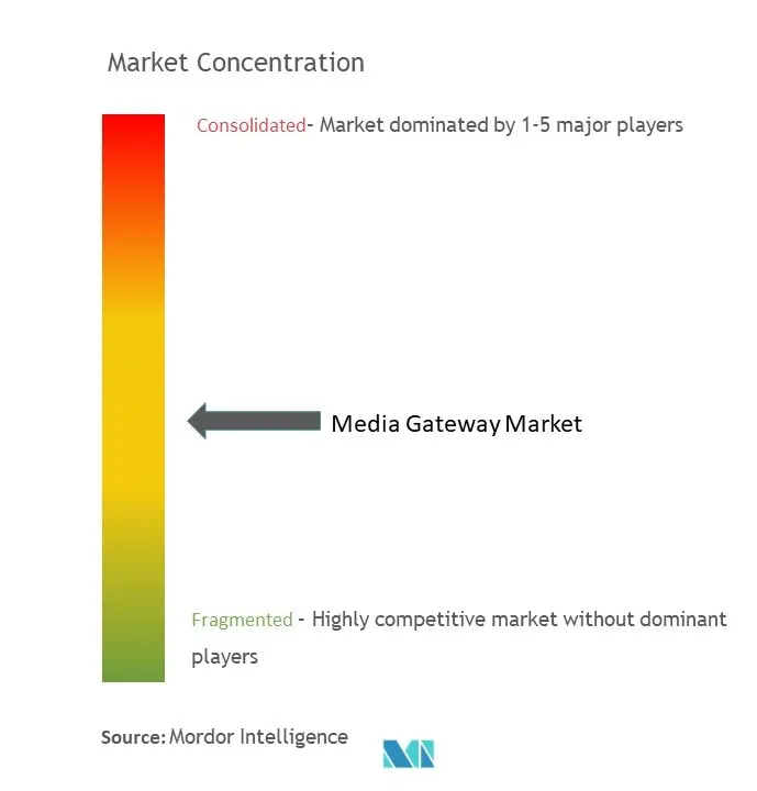 Concentración del mercado de puertas de enlace de medios
