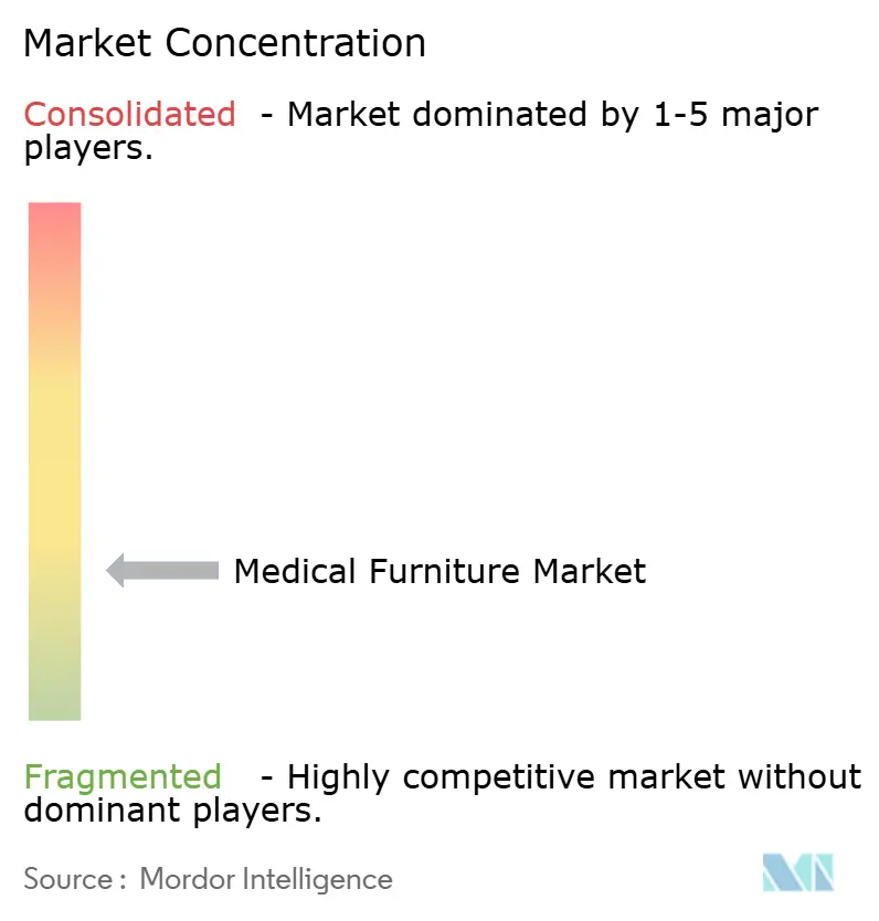 Global Medical Furniture Market Concentration