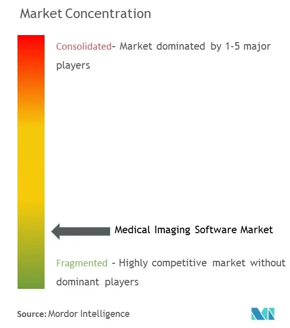 Software de imágenes médicasConcentración del Mercado