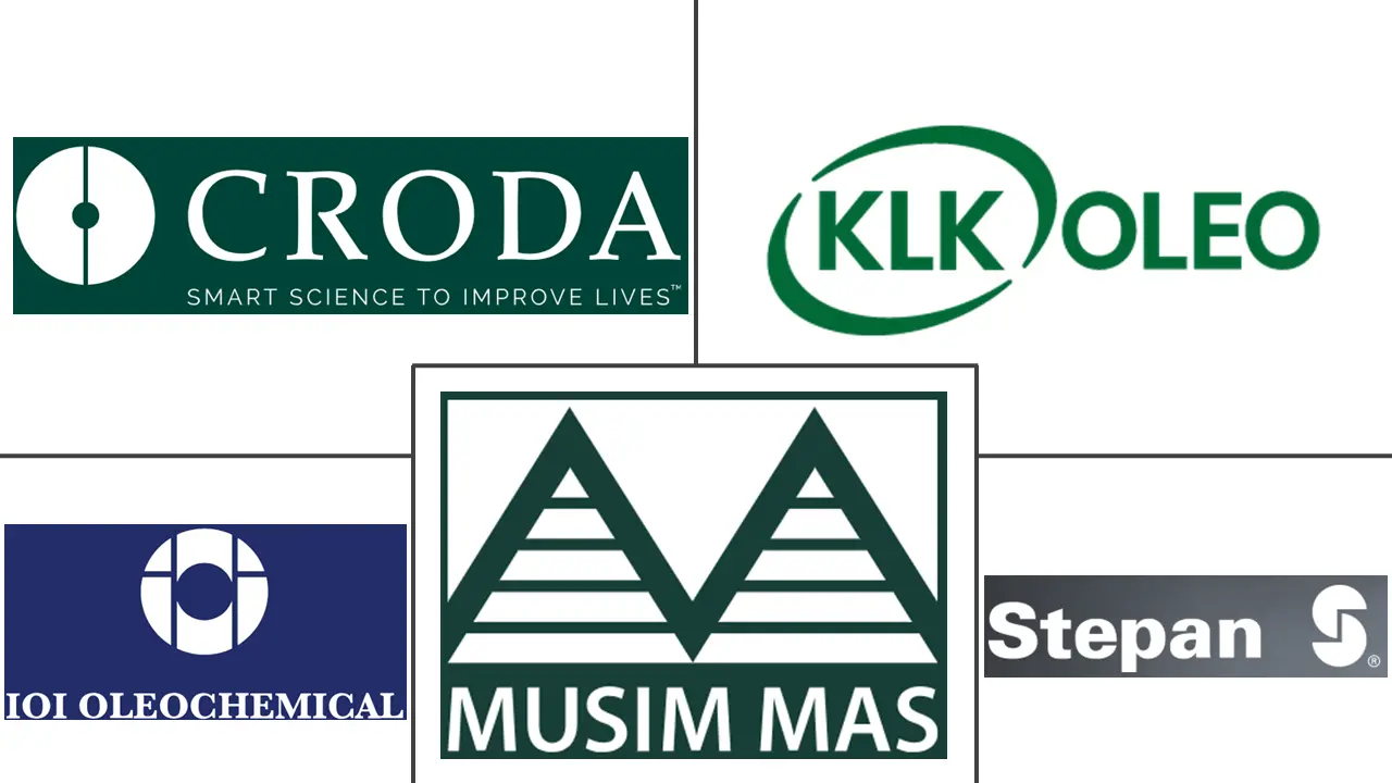 Principales actores en Mercado de Triglicéridos de Cadena Media (MCT) industria