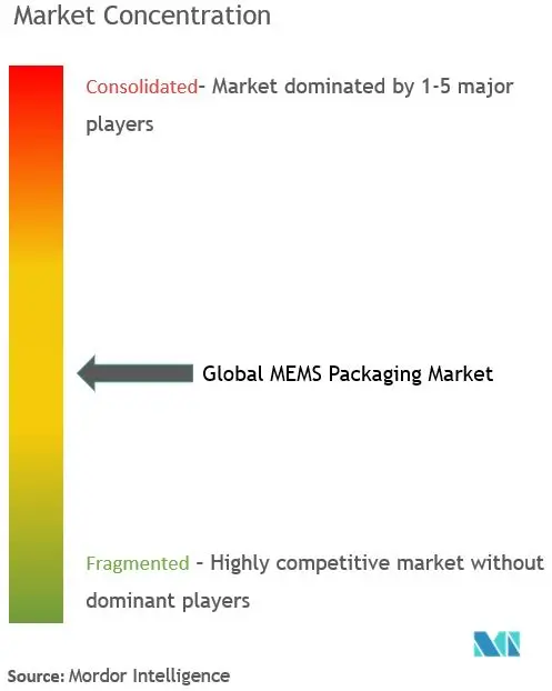 Embalaje MEMS globalConcentración del Mercado