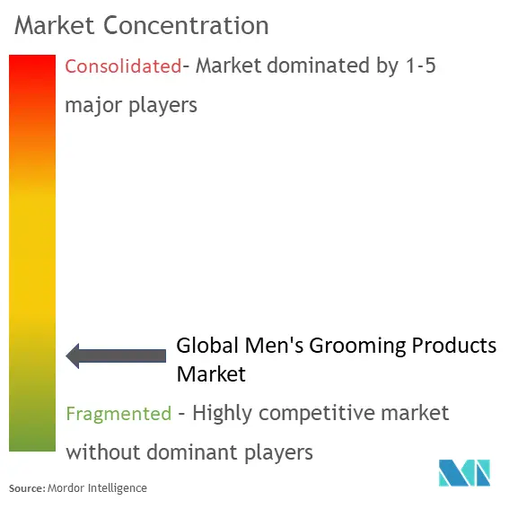 Men's Grooming Products Market Concentration