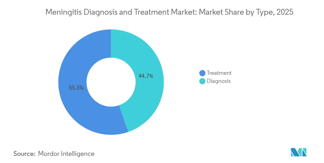Meningitis Diagnosis and Treatment Market: Market Share by Type