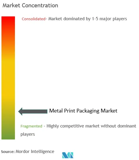 金属印刷包装市場の集中度