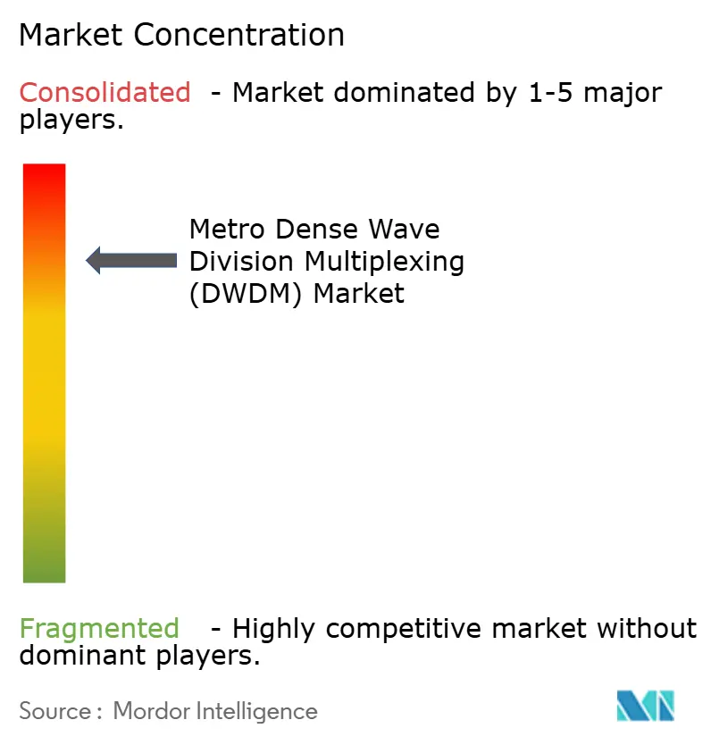 Metro Dense Wave Division Multiplexing (DWDM) Market Concentration