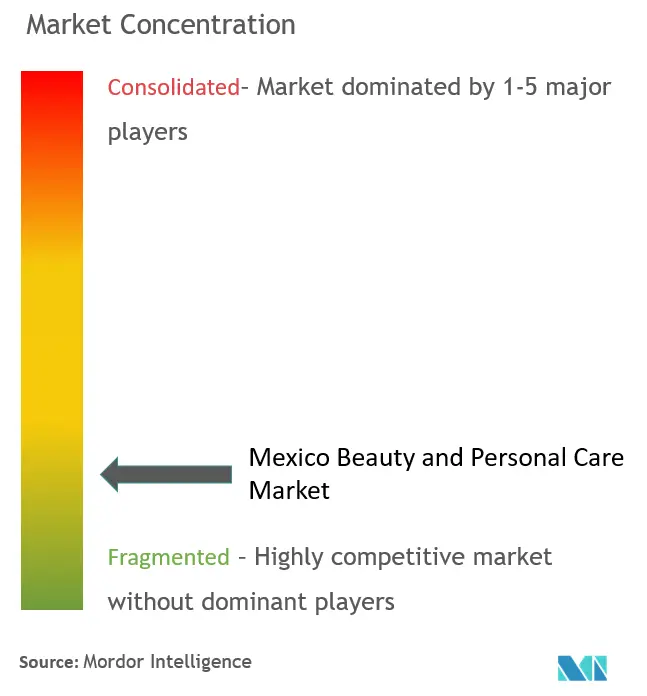 Mexico Beauty And Personal Care Market Concentration