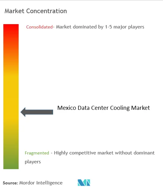 Mexico Data Center Cooling Market Concentration