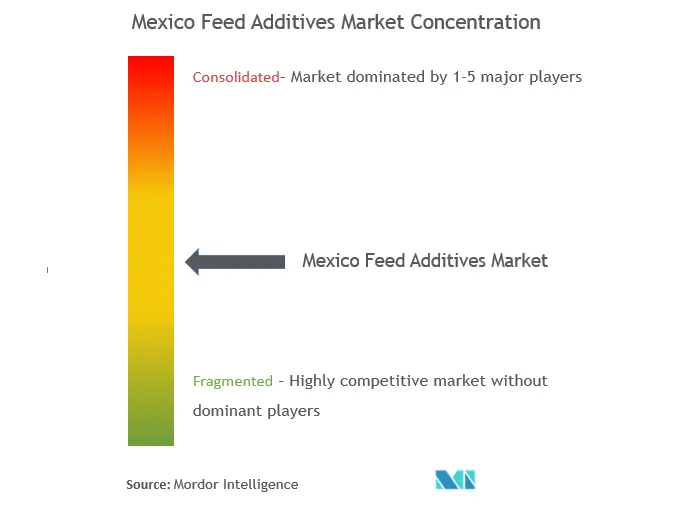 Additifs alimentaires au MexiqueConcentration du marché