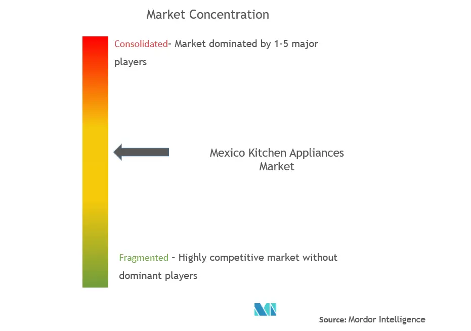 Mexico Kitchen Appliances Market Concentration