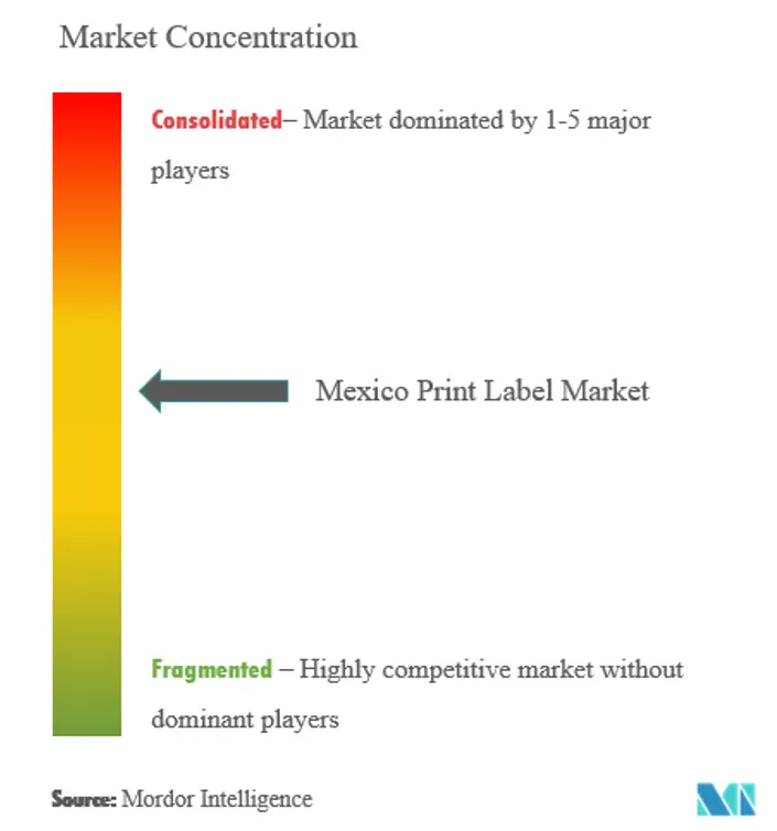 メキシコプリントラベル市場集中度