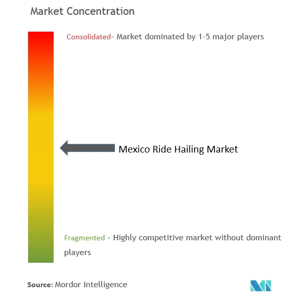 Concentration du marché des VTC au Mexique