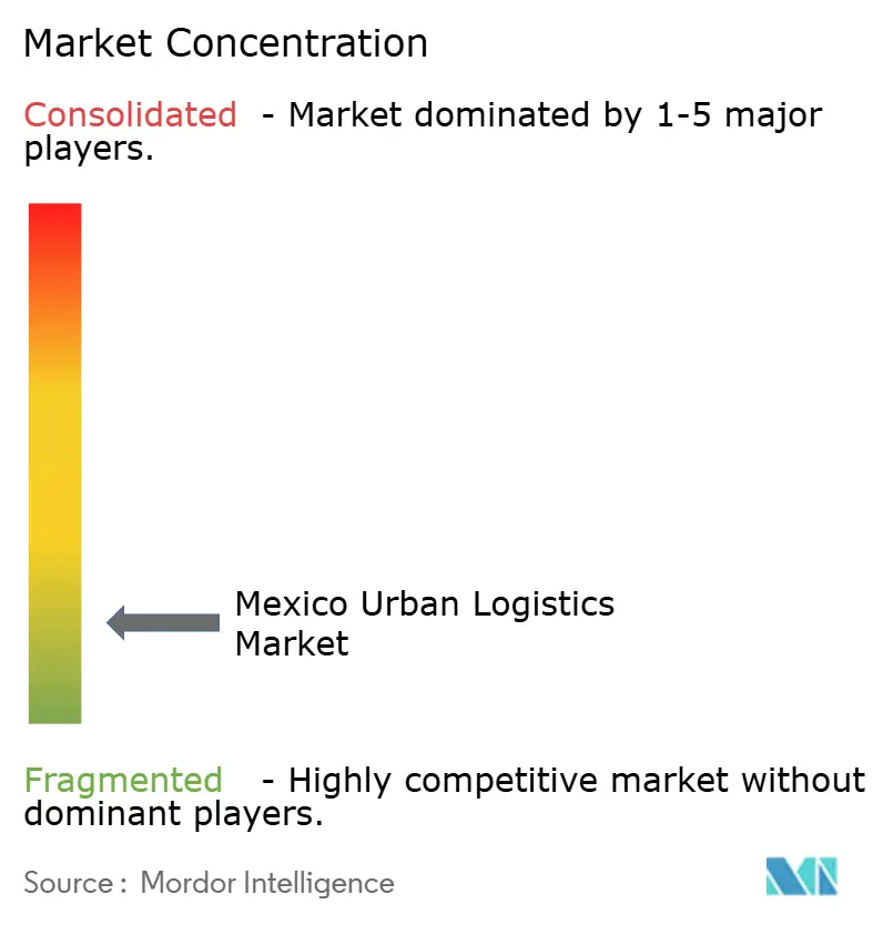 Mexico Urban Logistics Market Concentration