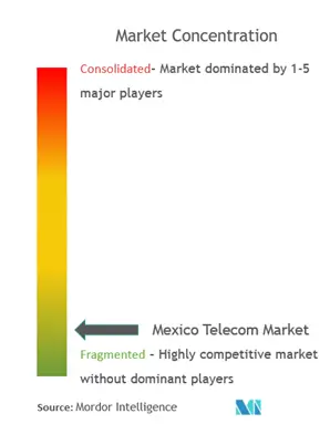 Concentración del mercado de telecomunicaciones en México