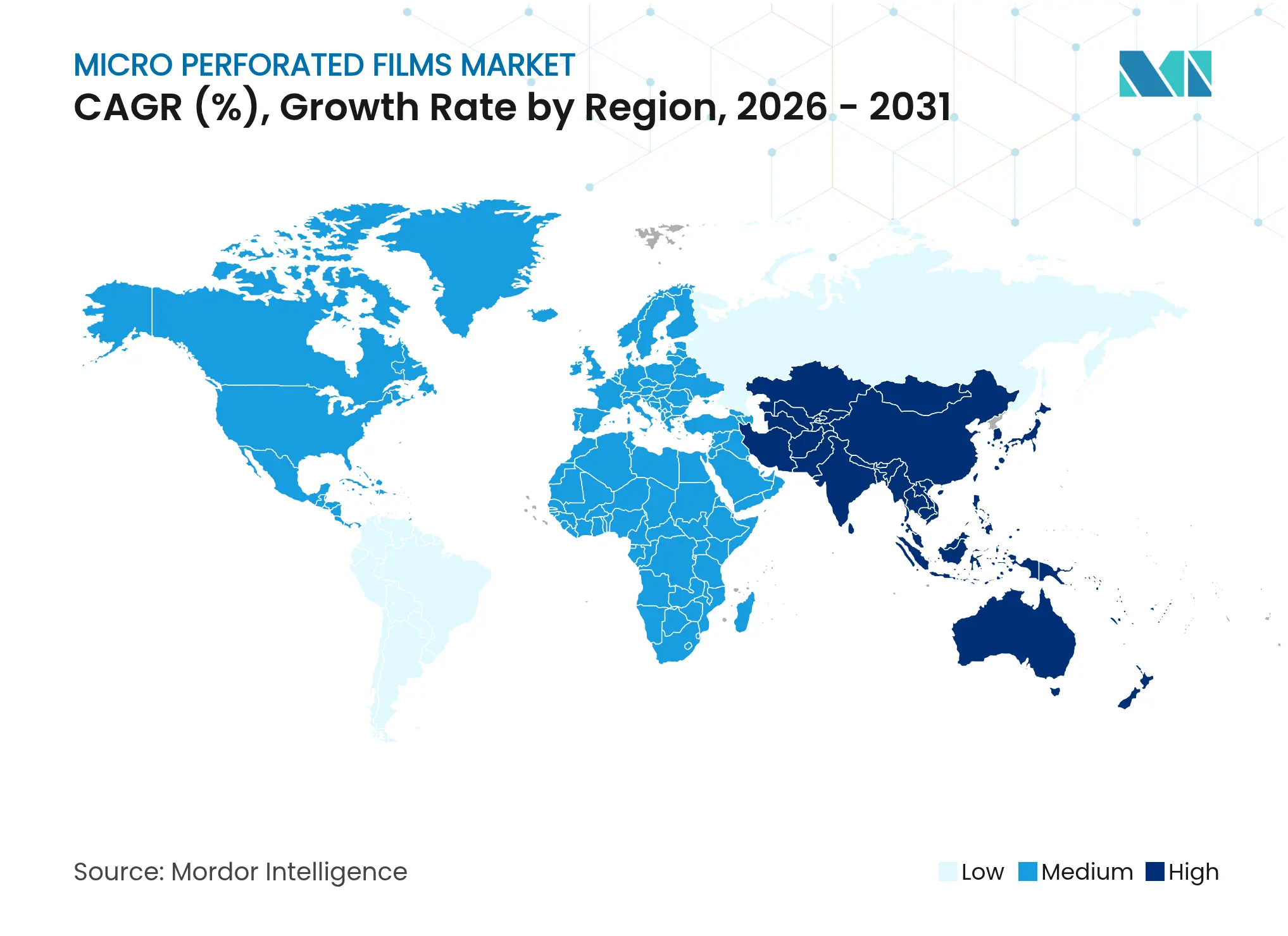 Micro Perforated Films Market CAGR (%), Growth Rate by Region