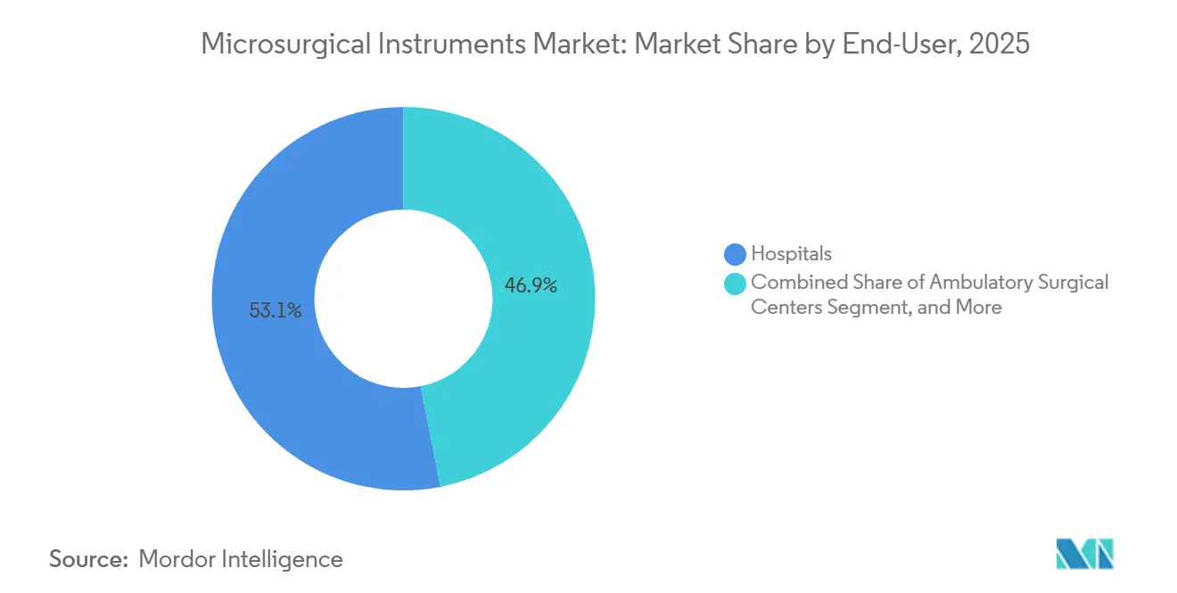 Microsurgical Instruments Market: Market Share by End-User