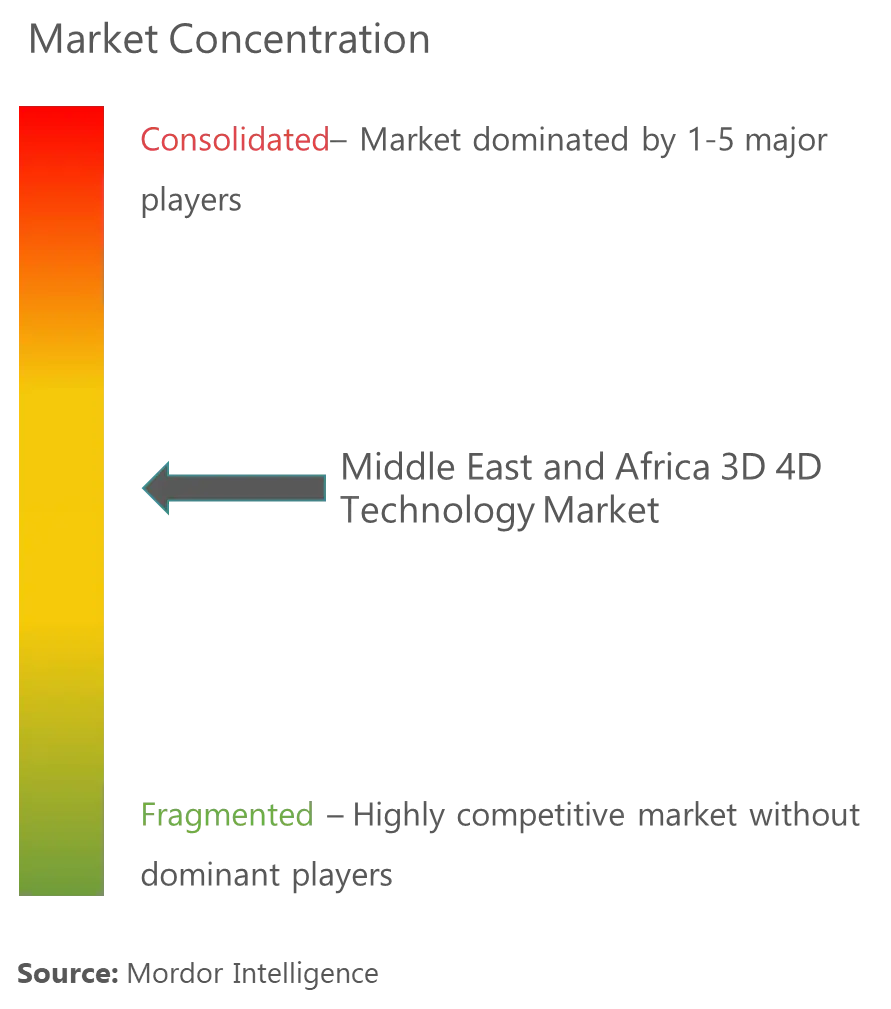 Middle East and Africa 3D 4D Technology Market Concentration