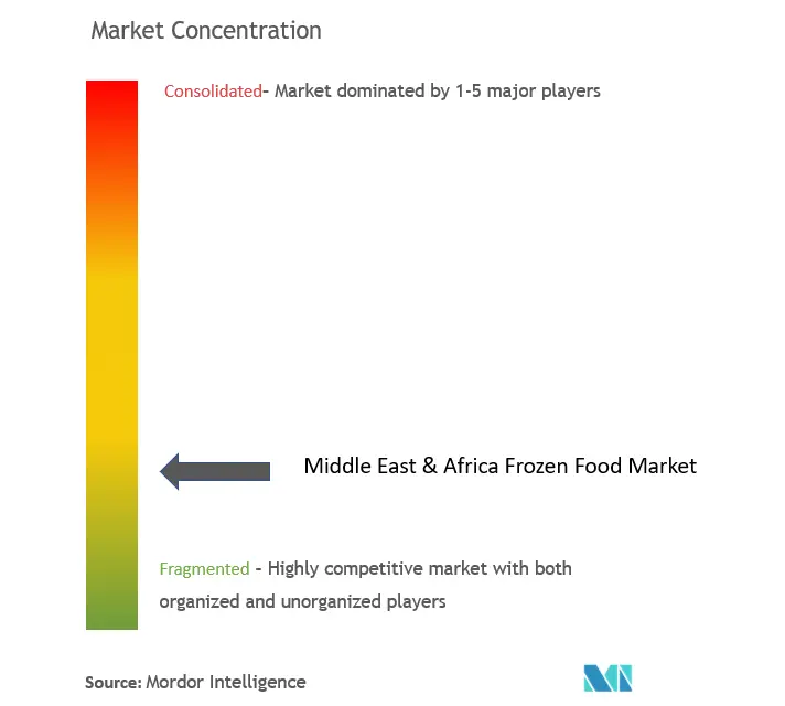 Middle East & Africa Frozen Food Market Concentration