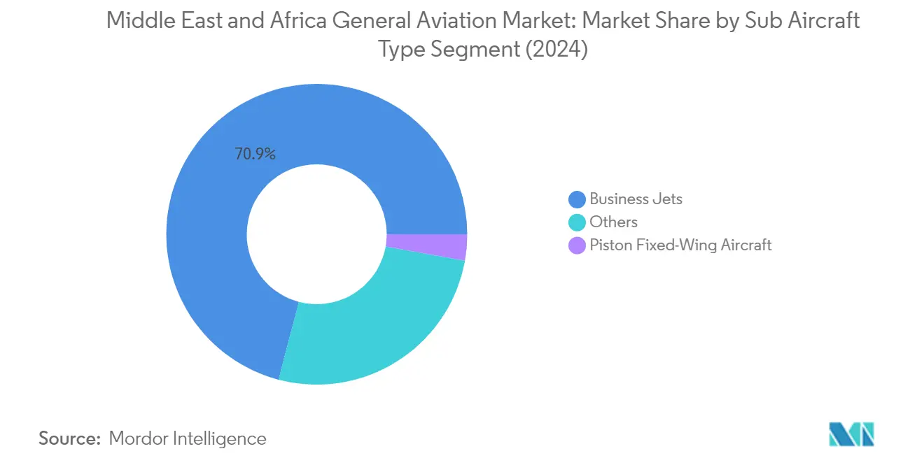 Market Analysis of Middle East and Africa General Aviation Market: Chart for By Sub Aircraft Type