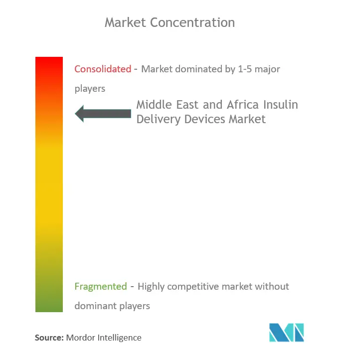 Middle East And Africa Insulin Delivery Devices Market Concentration