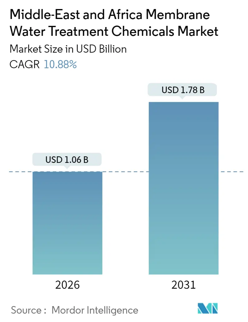 Middle-East And Africa Membrane Water Treatment Chemicals Market (2025 - 2030)