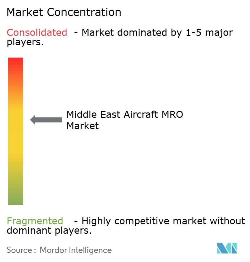 Middle East Aircraft MRO Market Concentration