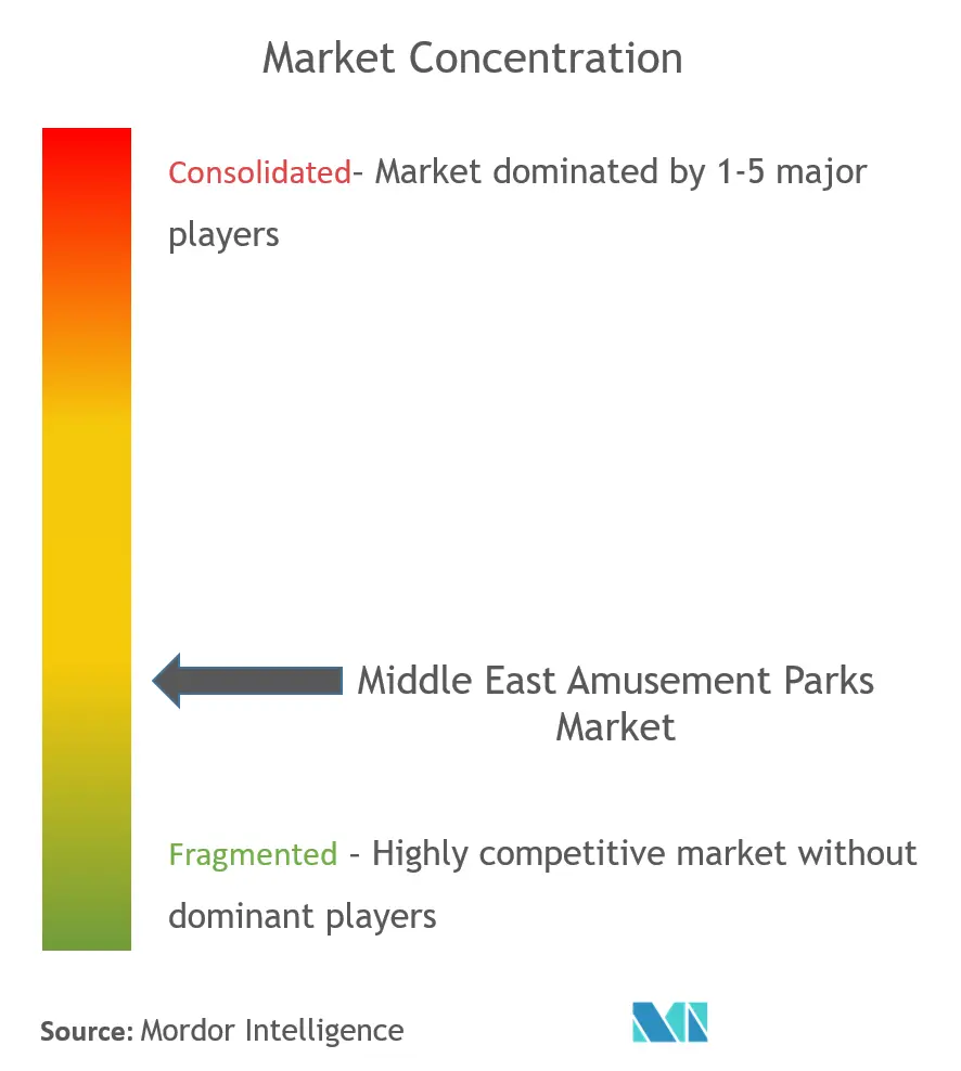 中東の遊園地市場集中度