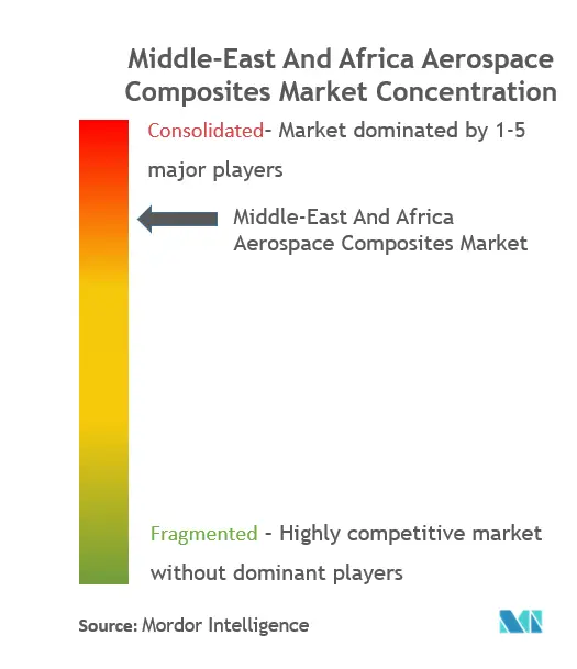 中东和非洲航空航天复合材料市场集中度