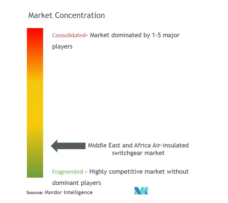 Middle East and Africa Air-Insulated Switchgear Market Concentration