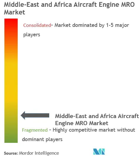 Concentración del mercado MRO de motores de aeronaves en Oriente Medio y África
