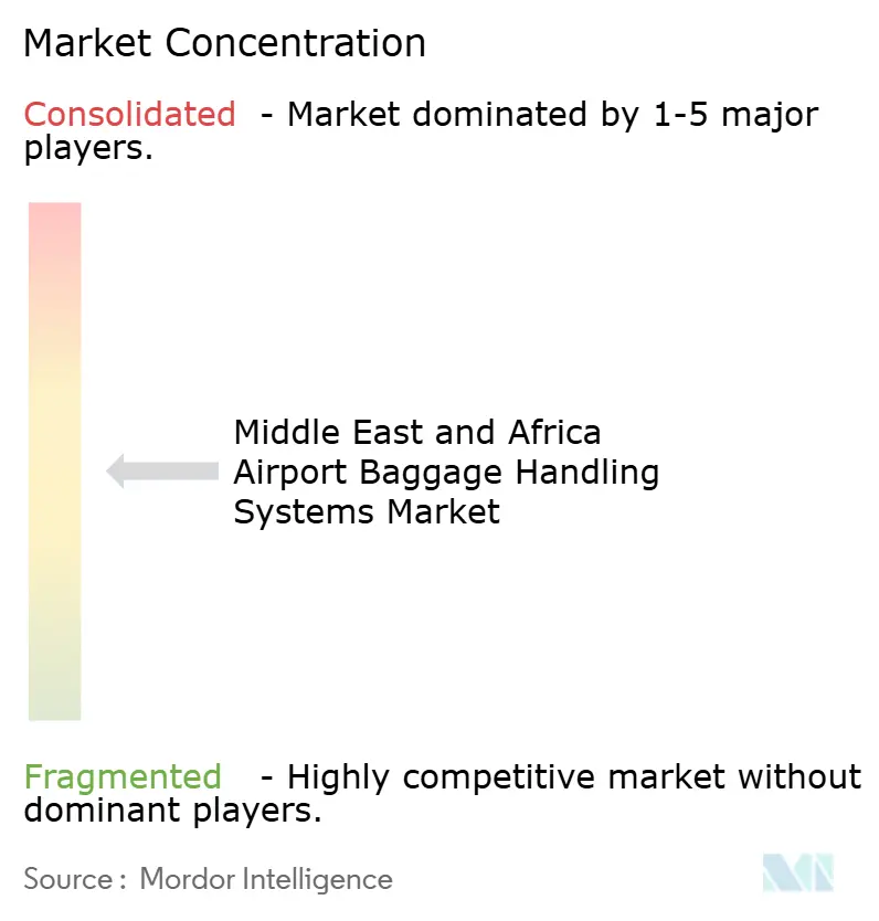 Middle East and Africa Airport Baggage Handling Systems Market Concentration