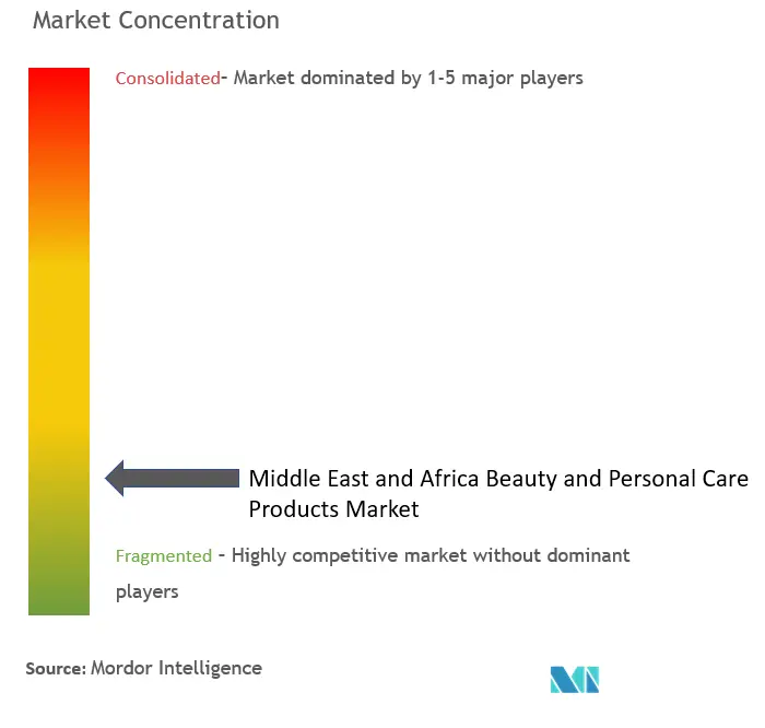 MEA Beauty And Personal Care Products Market Concentration