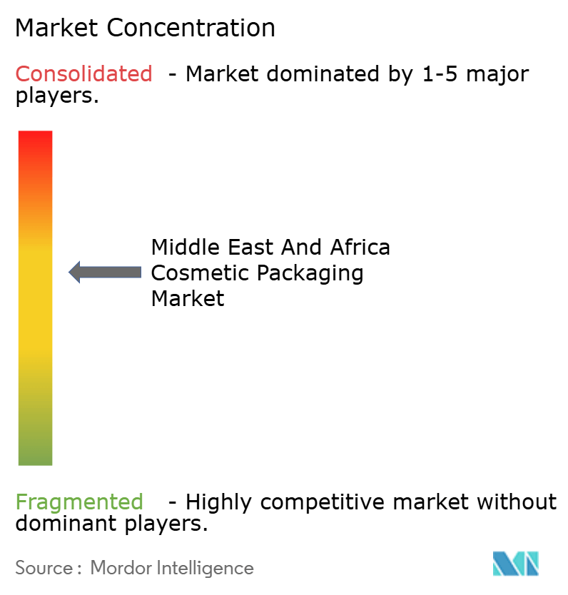 Middle East and Africa Cosmetic Packaging Market Concentration