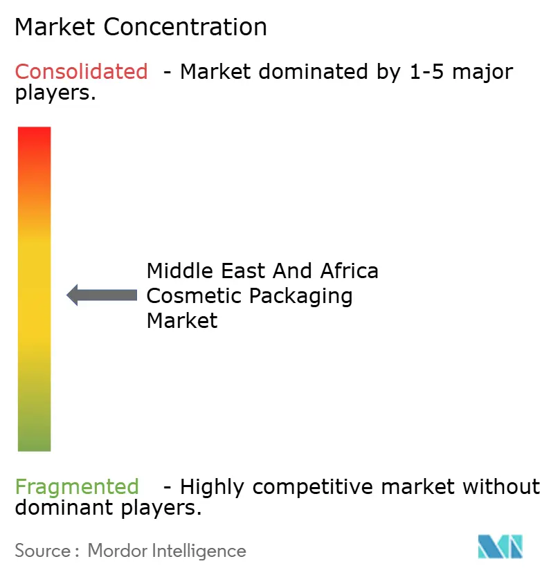 Middle East and Africa Cosmetic Packaging Market Concentration