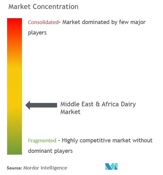 Middle-East and Africa Dairy Market Concentration