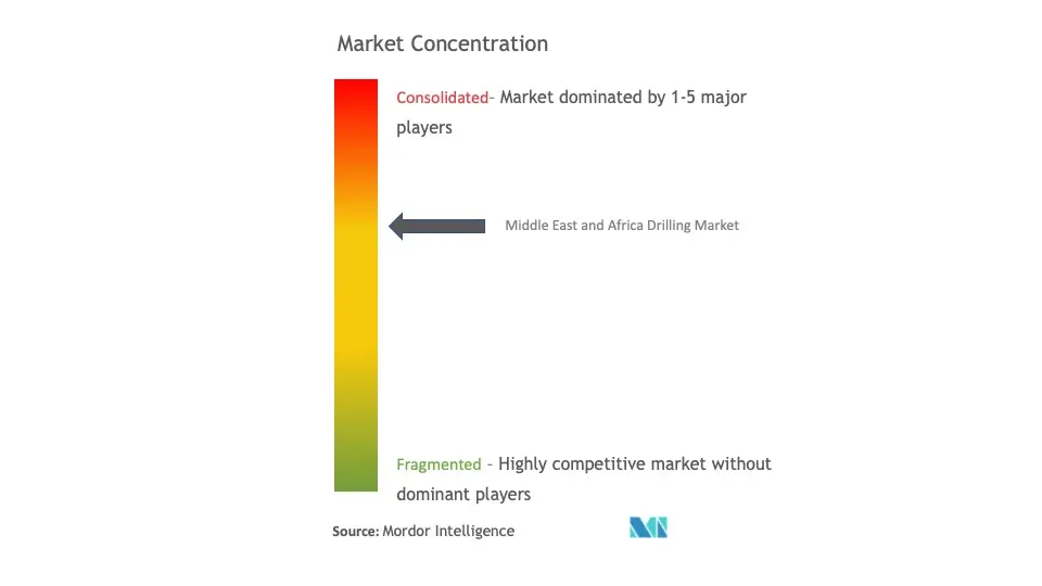  Middle East and Africa Drilling Market Concentration
