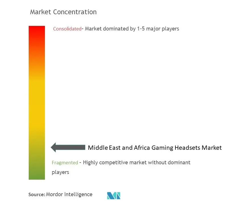 Middle East And Africa Gaming Headsets Market Concentration