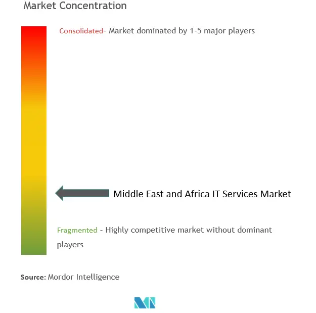 中東およびアフリカのITサービス市場集中度