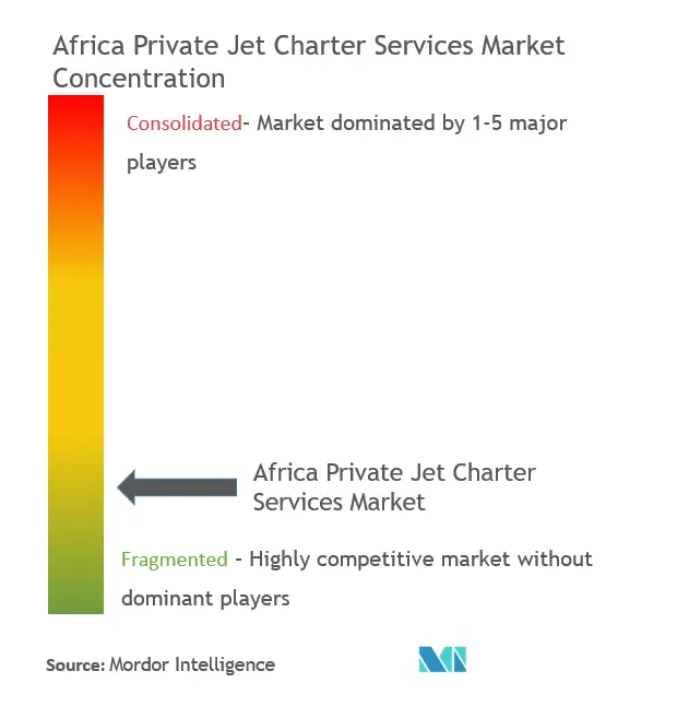 Концентрация рынка чартерных услуг на Ближнем Востоке и в Африке