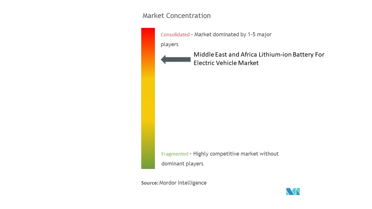 Middle East And Africa Lithium-ion Battery For Electric Vehicle Market Concentration