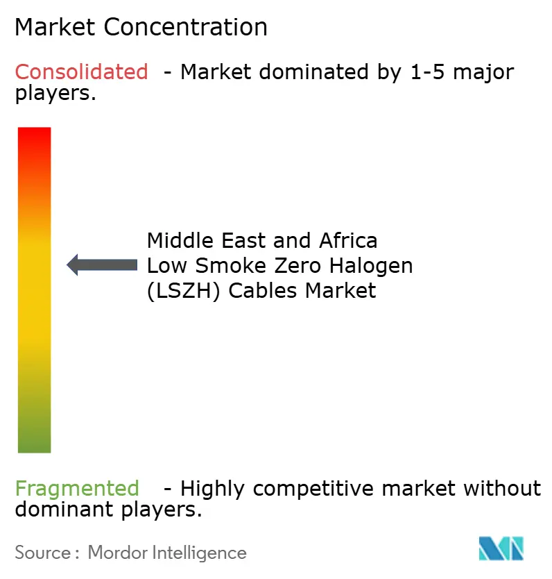 Middle East and Africa Low Smoke Zero Halogen (LSZH) Cables Market Concentration