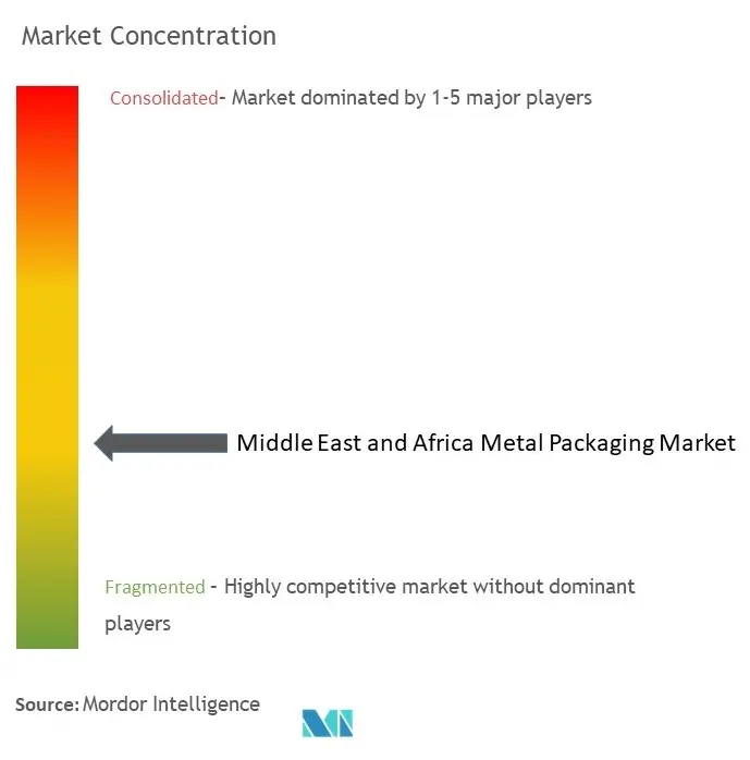 Middle East And Africa Metal Packaging Market Concentration