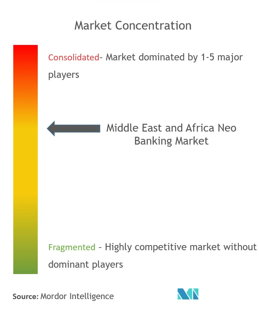 Middle East and Africa Neobanking Market Concentration