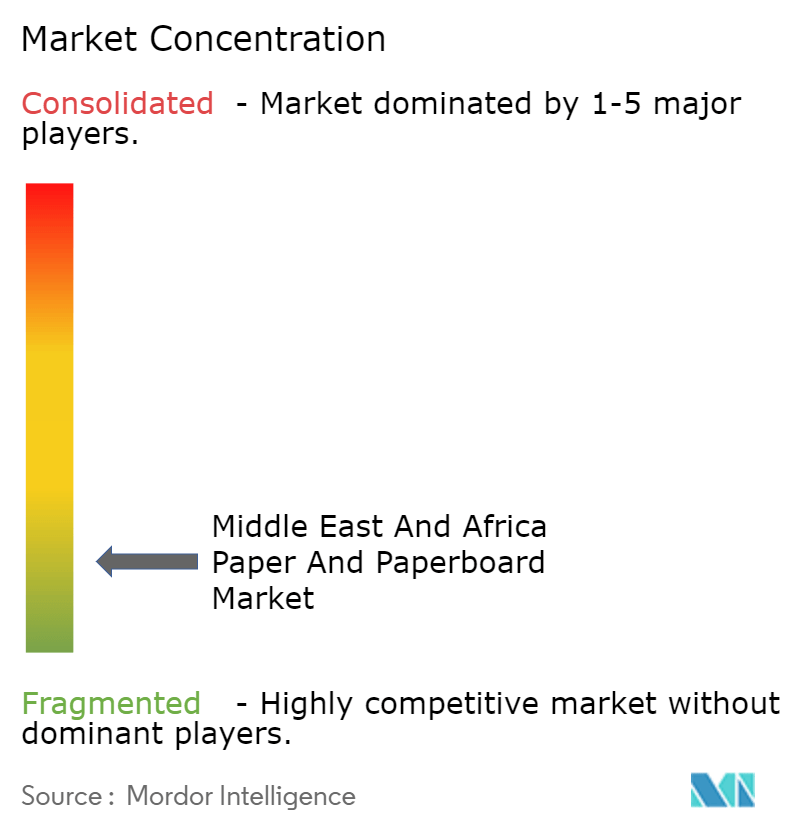 Middle East And Africa Paper And Paperboard Market Concentration