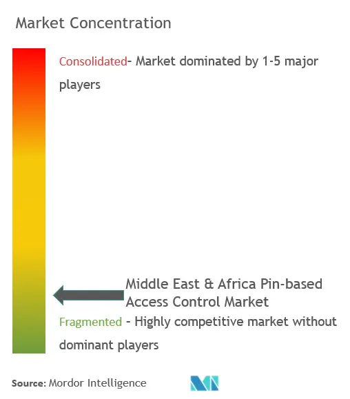 Middle East And Africa Pin-based Access Control Market Concentration