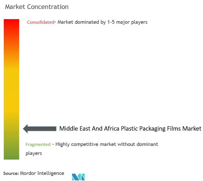 Middle East And Africa Plastic Packaging Films Market Concentration