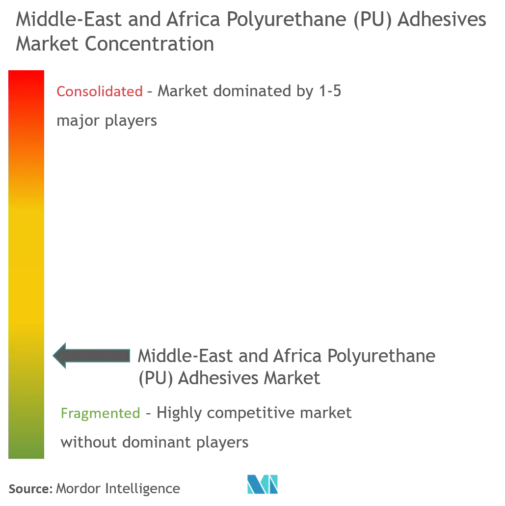 Middle-East and Africa Polyurethane (PU) Adhesives Market - Market Concentration.png