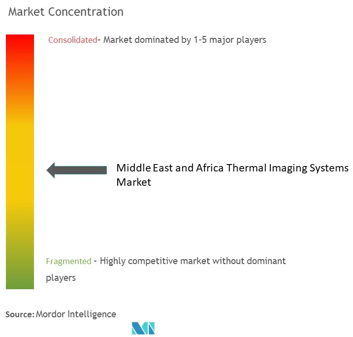 تركيز سوق أنظمة التصوير الحراري في الشرق الأوسط وأفريقيا