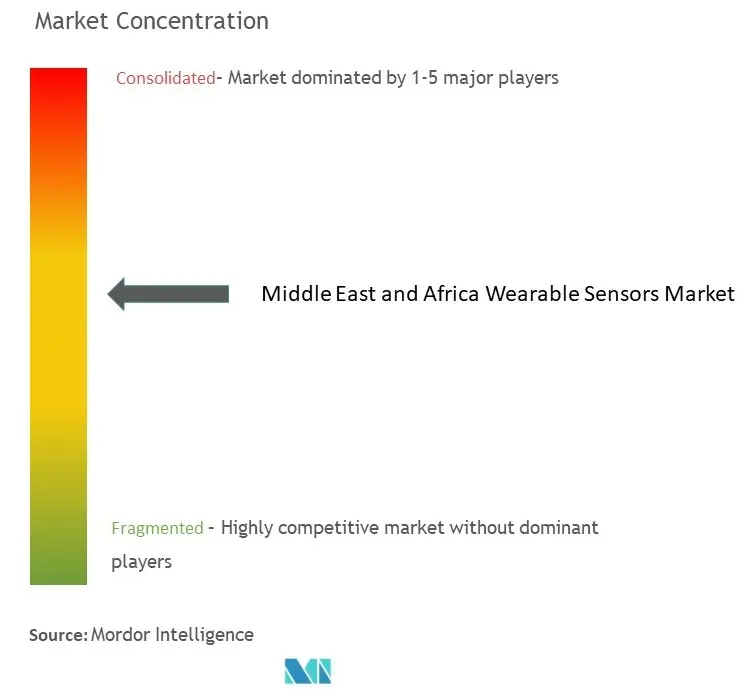 Middle East And Africa Wearable Sensors Market Concentration